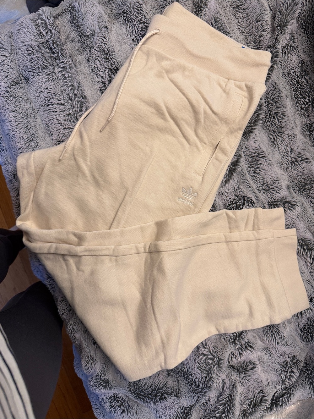 adidas women’s Cream Trefoil Jogger Pants